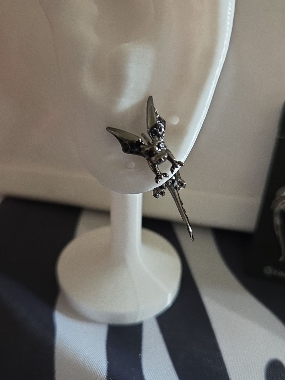 Vera Wang Dragon Front To Back Earrings